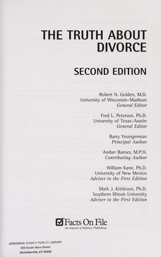 Cover for The truth about divorce