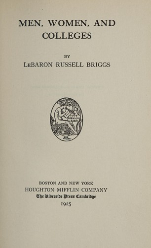 Cover for Men, women, and colleges