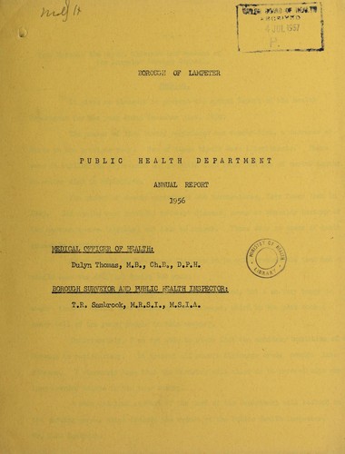 Cover for [Report 1956]