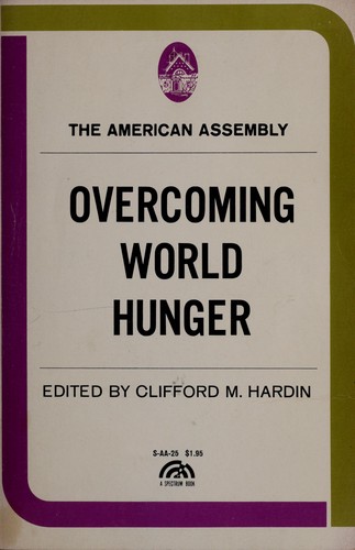 Cover for Overcoming world hunger.