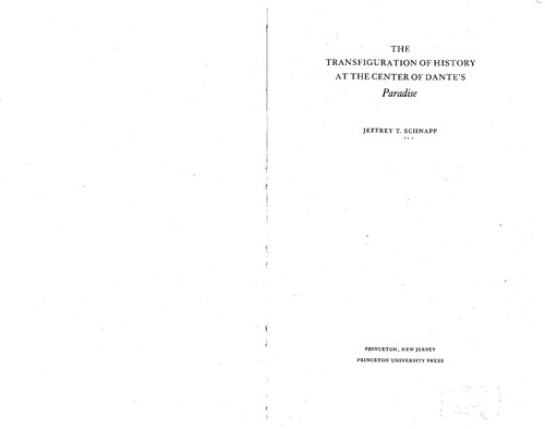 Cover for The transfiguration of history at the center of Dante's Paradise