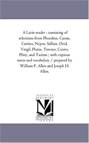 Cover for A Latin reader 