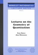Cover for Lectures on the Geometry of Quantization (Berkeley Mathematical Lecture Notes ; Vol 8) BMLN/8