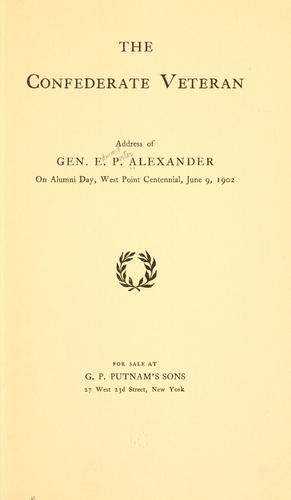 Cover for The Confederate veteran