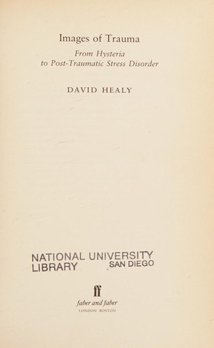 Cover for Images of trauma