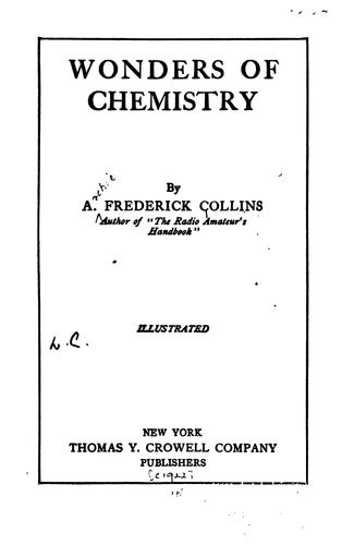 Cover for Wonders of chemistry
