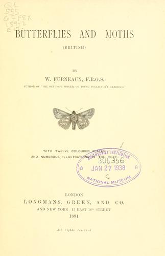 Cover for Butterflies and moths