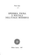 Cover for Epidemia, paura e politica nell'Italia moderna