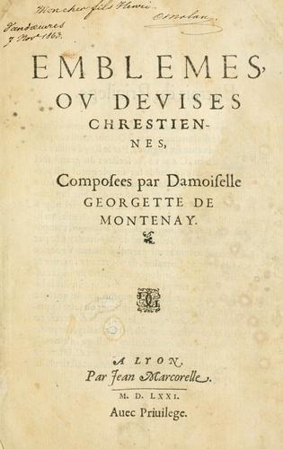 Cover for Emblemes, ov, Devises chrestiennes