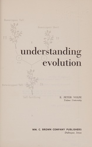 Cover for Understanding evolution