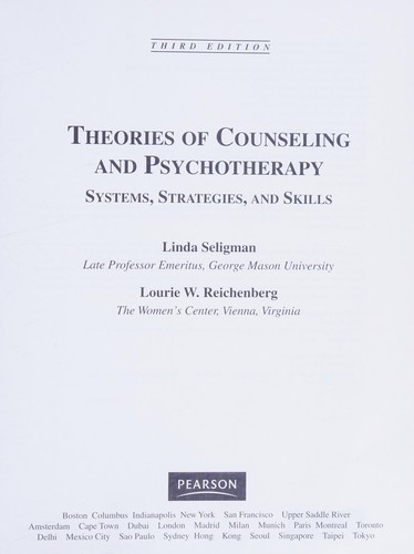 Cover for Theories of counseling and psychotherapy