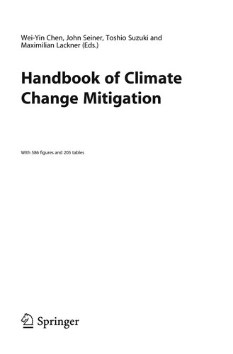 Cover for Handbook of Climate Change Mitigation