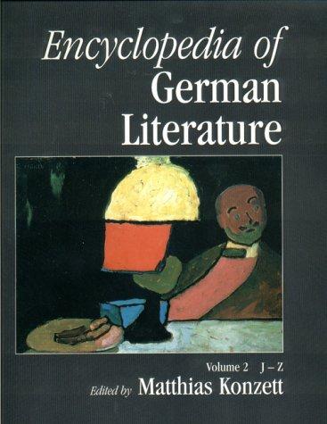 Cover for Encyclopedia of German Literature