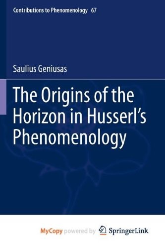 Cover for The Origins of the Horizon in Husserl's Phenomenology
