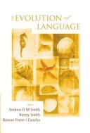 Cover for The evolution of language