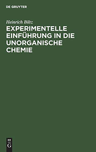 Cover for Experimentelle Einführung in Die Unorganische Chemie