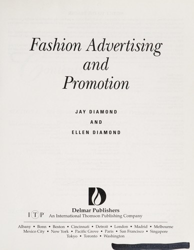 Cover for Fashion advertising and promotion