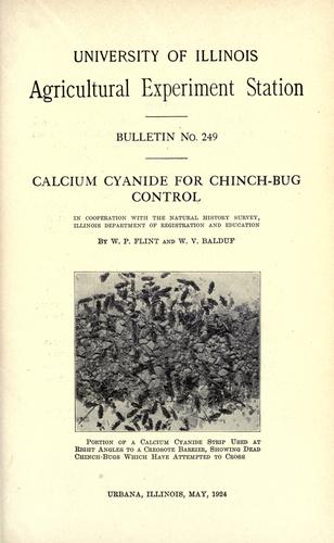 Cover for Calcium cyanide for chinch-bug control