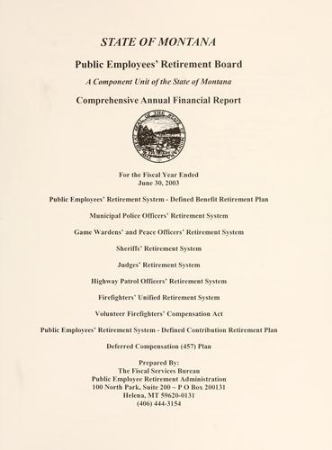 Cover for Comprehensive annual financial report
