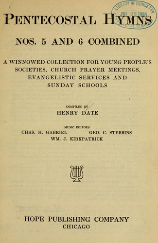 Cover for Pentecostal hymns no. 5 and no. 6 combined