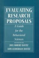Cover for Evaluating Research Proposals