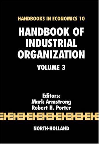 Cover for Handbook of Industrial Organization