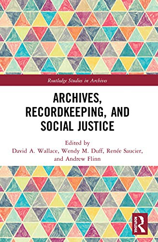 Cover for Archives, Recordkeeping and Social Justice