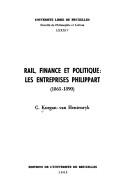 Cover for Rail, finance et politique