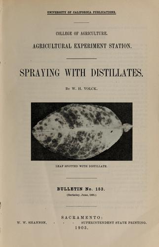 Cover for Spraying with distillates