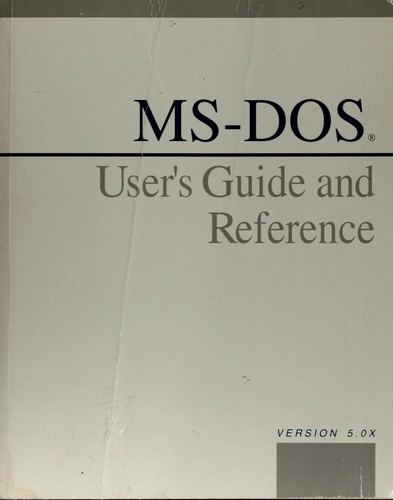 Cover for Microsoft MS-DOS