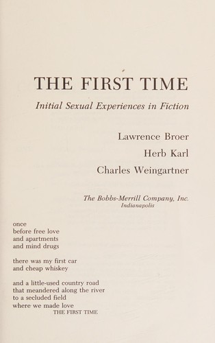 Cover for The first time