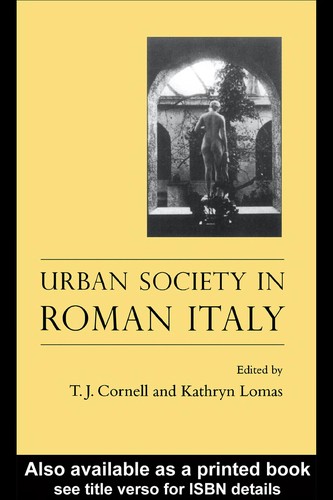 Cover for Urban society in Roman Italy