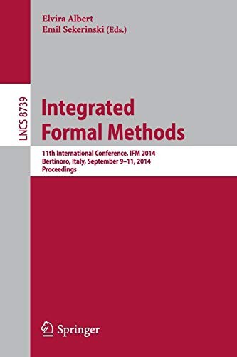 Cover for Integrated Formal Methods