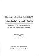 Cover for The man of only yesterday