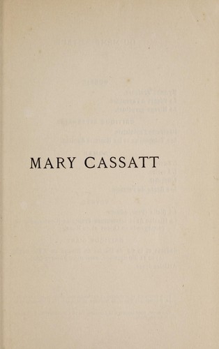 Cover for Un peintre des enfants et des mères, Mary Cassat