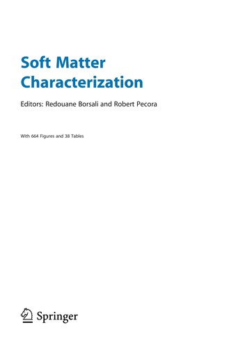 Cover for Soft-matter characterization