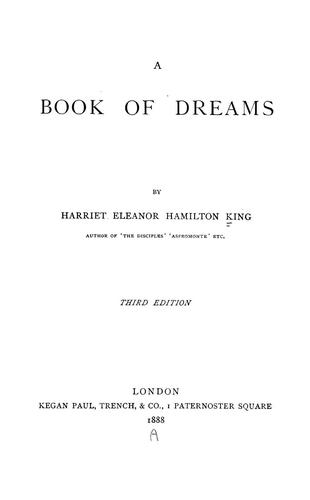 Cover for A book of dreams