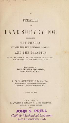 Cover for A treatise on land-surveying