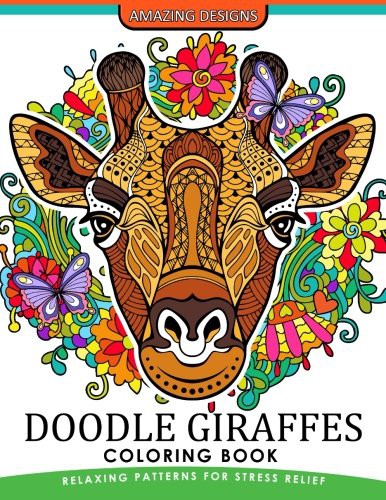 Cover for Doodle Giraffes coloring book