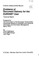 Cover for Problems of document delivery for the EURONET user
