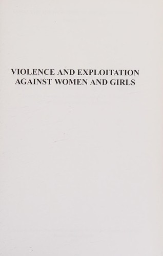 Cover for Violence and exploitation against women and girls