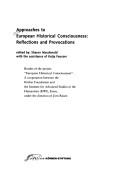Cover for Approaches to European historical consciousness