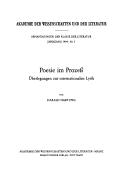 Cover for Poesie im Prozess