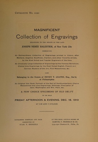 Cover for Magnificent collection of engravings