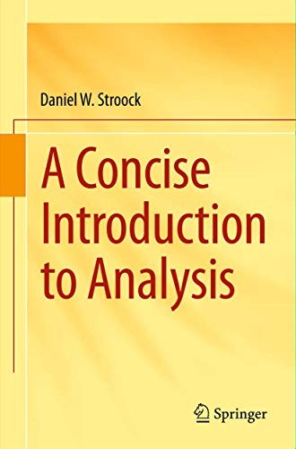 Cover for A Concise Introduction to Analysis