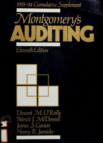 Cover for Montgomery's auditing, eleventh edition.