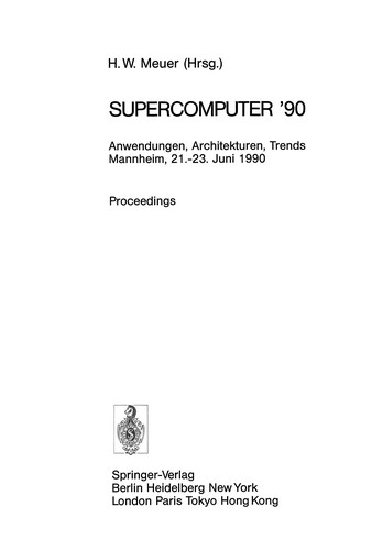 Cover for Supercomputer '90