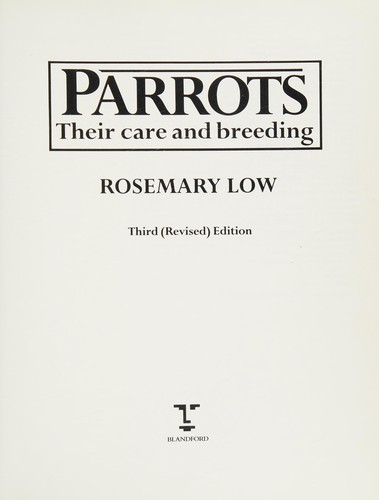 Cover for Parrots