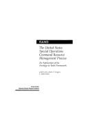 Cover for The United States special operations command resource management process