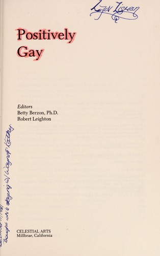 Cover for Positively gay
